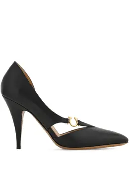 Ferragamo: Чёрные туфли  Gancini
