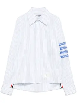 Thom Browne: Рубашка  4-Bar в полоску