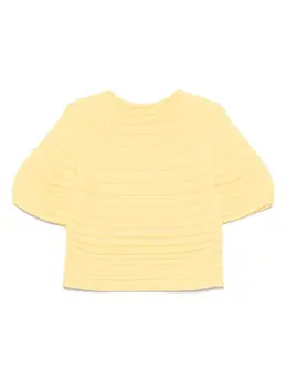 Pleats Please Issey Miyake: Жёлтый топ 