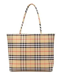 Burberry Pre-Owned: Коричневая сумка-шоппер 