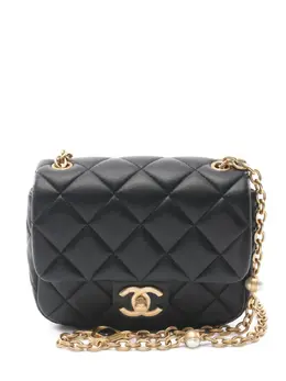 CHANEL Pre-Owned: Чёрная сумка 