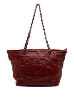 CHANEL Pre-Owned: Красная сумка-шоппер 