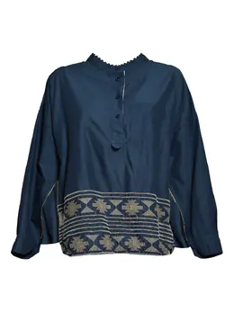 Bazar Deluxe: Синяя блуза 