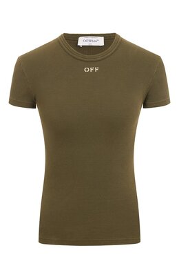 Off-White: Хлопковая футболка 