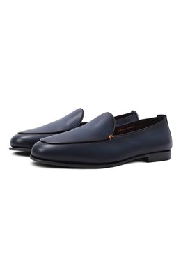 Santoni: Синие туфли 