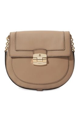 Furla: Бежевая сумка 