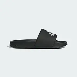 adidas: Чёрные шлёпанцы  Adilette