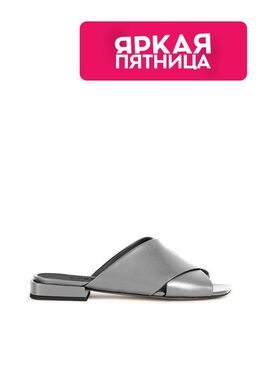 Furla: Серебристые сандалии 