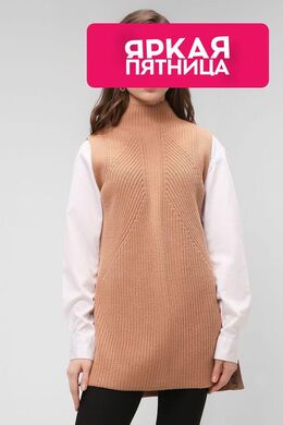 Calvin Klein: Бежевый жилет 