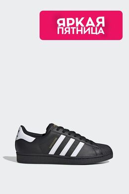 Adidas: Чёрные кроссовки  Superstar
