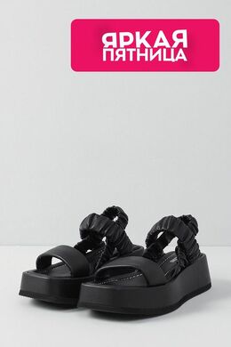 POLLINI: Чёрные сандалии 