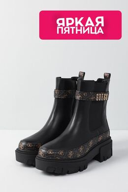 Guess: Чёрные ботинки 