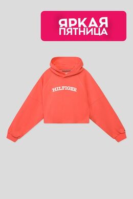 Tommy Hilfiger: Оранжевая толстовка 