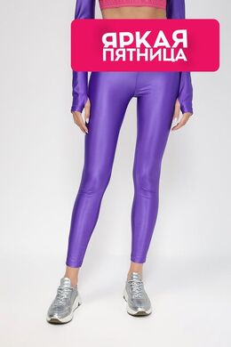 VERSACE JEANS COUTURE: Фиолетовые легинсы 