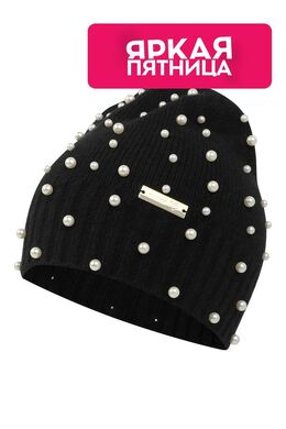 TWINSET: Чёрная шапка 