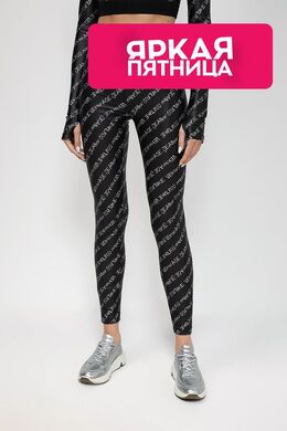 VERSACE JEANS COUTURE: Чёрные легинсы 