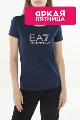 Ea7: Хлопковая футболка 