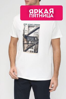 PEPE JEANS: Хлопковая футболка 