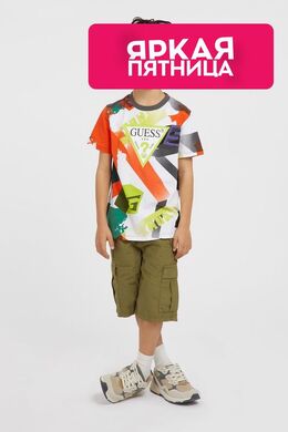 Guess: Хлопковая футболка 