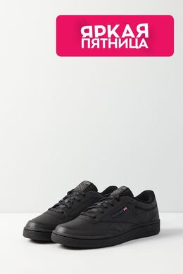 REEBOK: Чёрные кеды  Club C 85