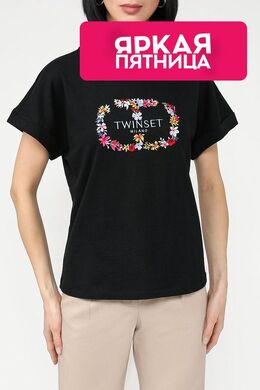 TWINSET: Хлопковая футболка 