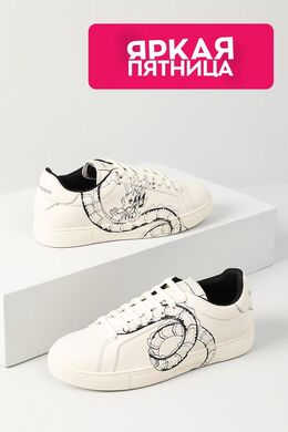 EMPORIO ARMANI: Белые кеды 