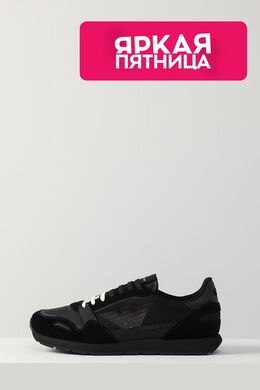 EMPORIO ARMANI: Чёрные кроссовки 