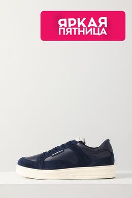 EMPORIO ARMANI: Синие кеды 