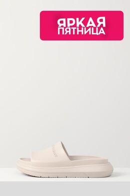 EMPORIO ARMANI: Бежевые шлёпанцы 