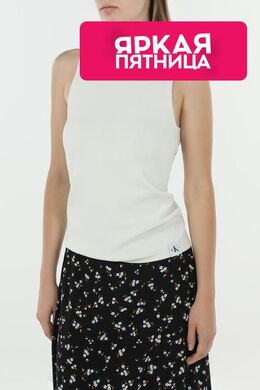 Calvin Klein Jeans: Белый топ 