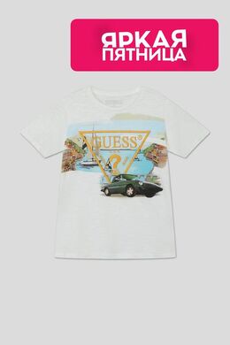 Guess: Хлопковая футболка 