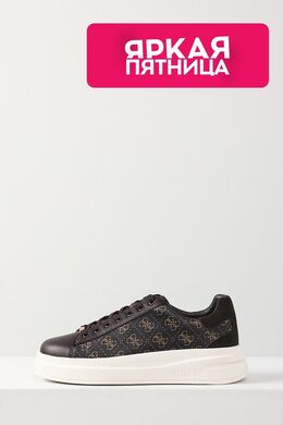 Guess: Коричневые кроссовки 