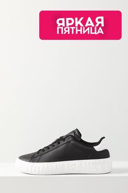 Tommy Hilfiger: Чёрные кеды 