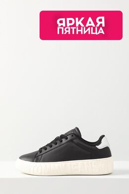 Tommy Hilfiger: Чёрные кеды 