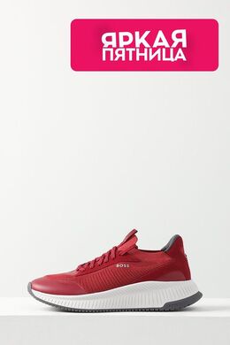 BOSS: Красные кроссовки 