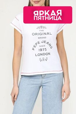 PEPE JEANS: Хлопковая футболка 