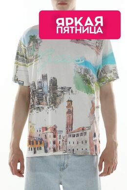 Guess: Хлопковая футболка 