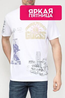 Guess: Хлопковая футболка 