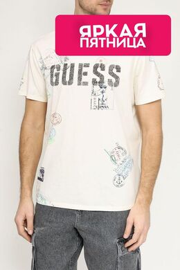 Guess: Хлопковая футболка 
