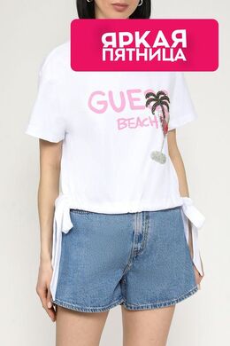 Guess: Хлопковая футболка 