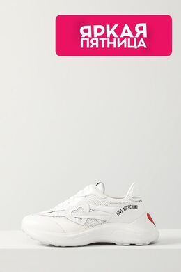Love Moschino: Белые кроссовки 