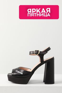 Love Moschino: Чёрные босоножки 