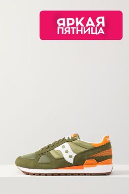 Saucony: Зелёные кроссовки  Shadow Originals