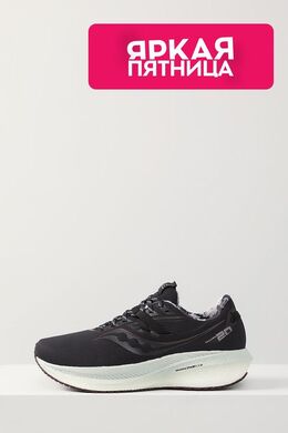 Saucony: Чёрные кроссовки 