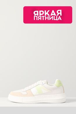 Calvin Klein: Белые кеды  Cupsole