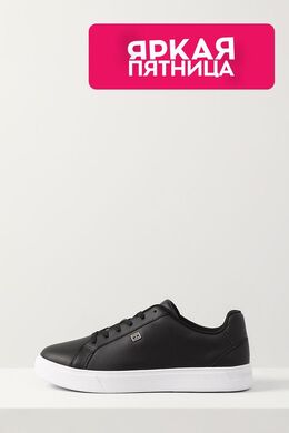 Tommy Hilfiger: Чёрные кеды 