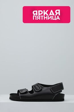 Love Moschino: Чёрные сандалии 