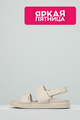 Calvin Klein: Бежевые сандалии 