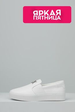Calvin Klein: Белые кеды 