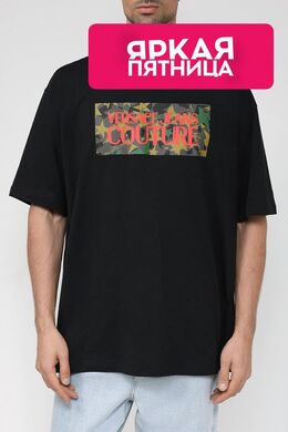 VERSACE JEANS COUTURE: Хлопковая футболка 